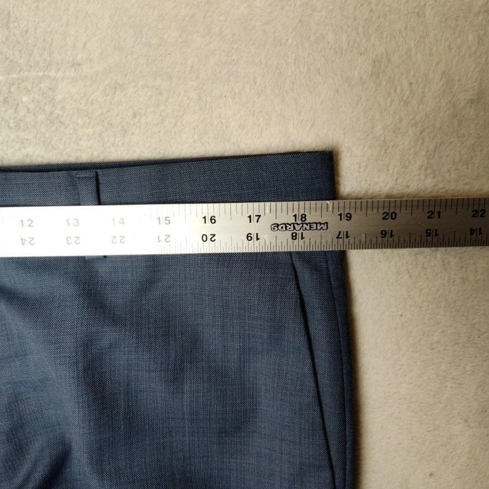 Banana Republic Pants Mens 35x30 Blue Modern Slim Marzotto Wool Dress Suit